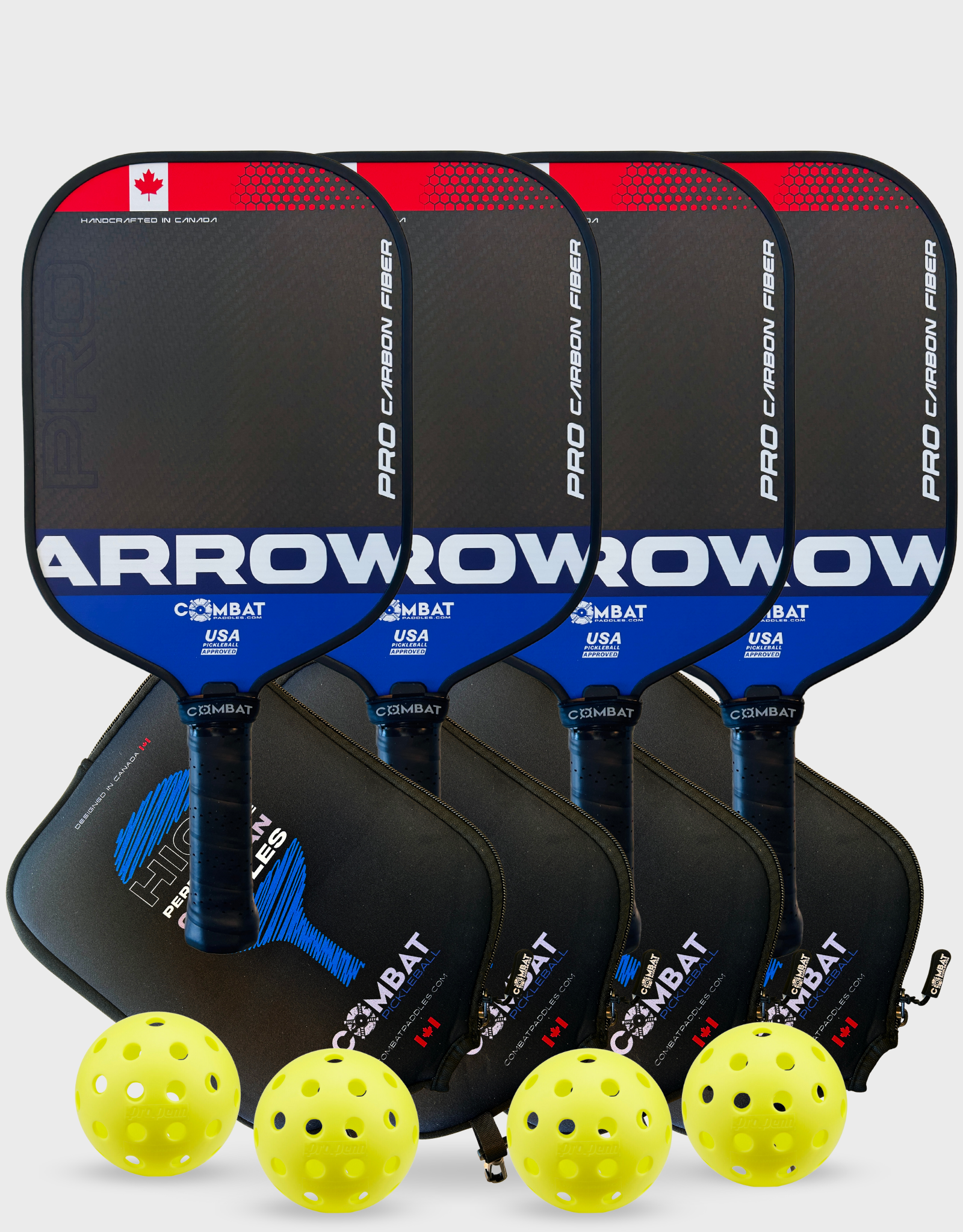 Combat Arrow Carbon Fibre 4 Paddle Package