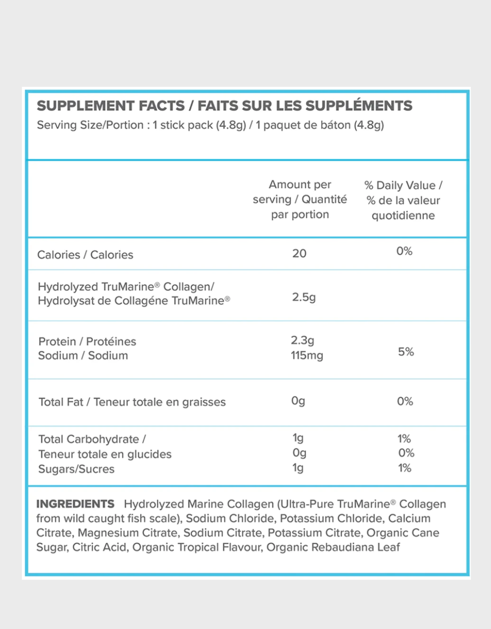 withinUs ReHydrate + TruMarine® Collagen 50 Stick Packs