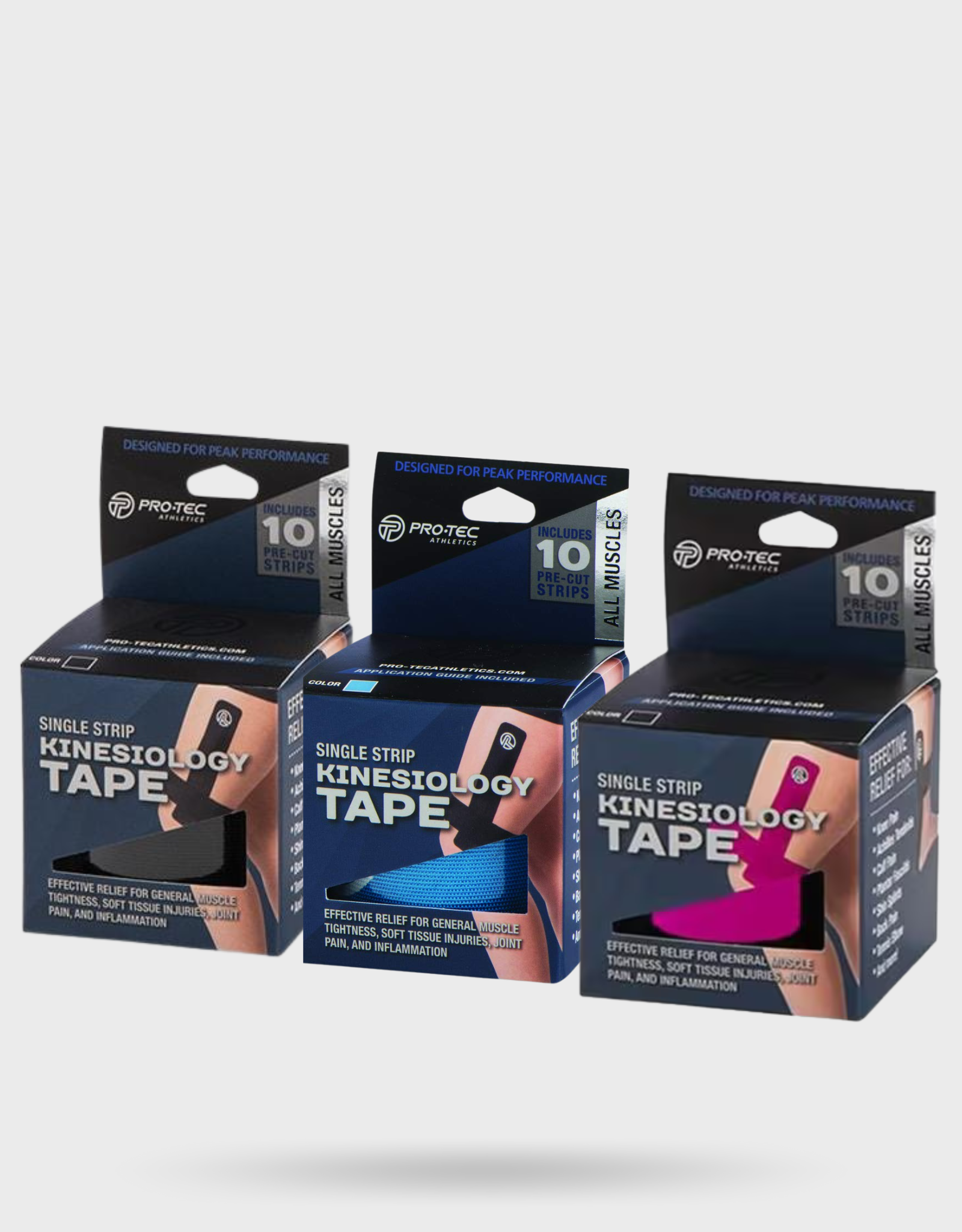 NEW! Pro-Tec Single Strip Pre-Cut Kinesiology Tape