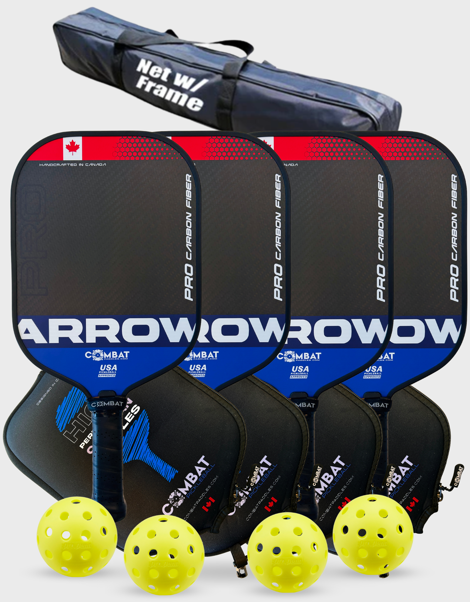 Ensemble de filet en fibre de carbone Combat Arrow