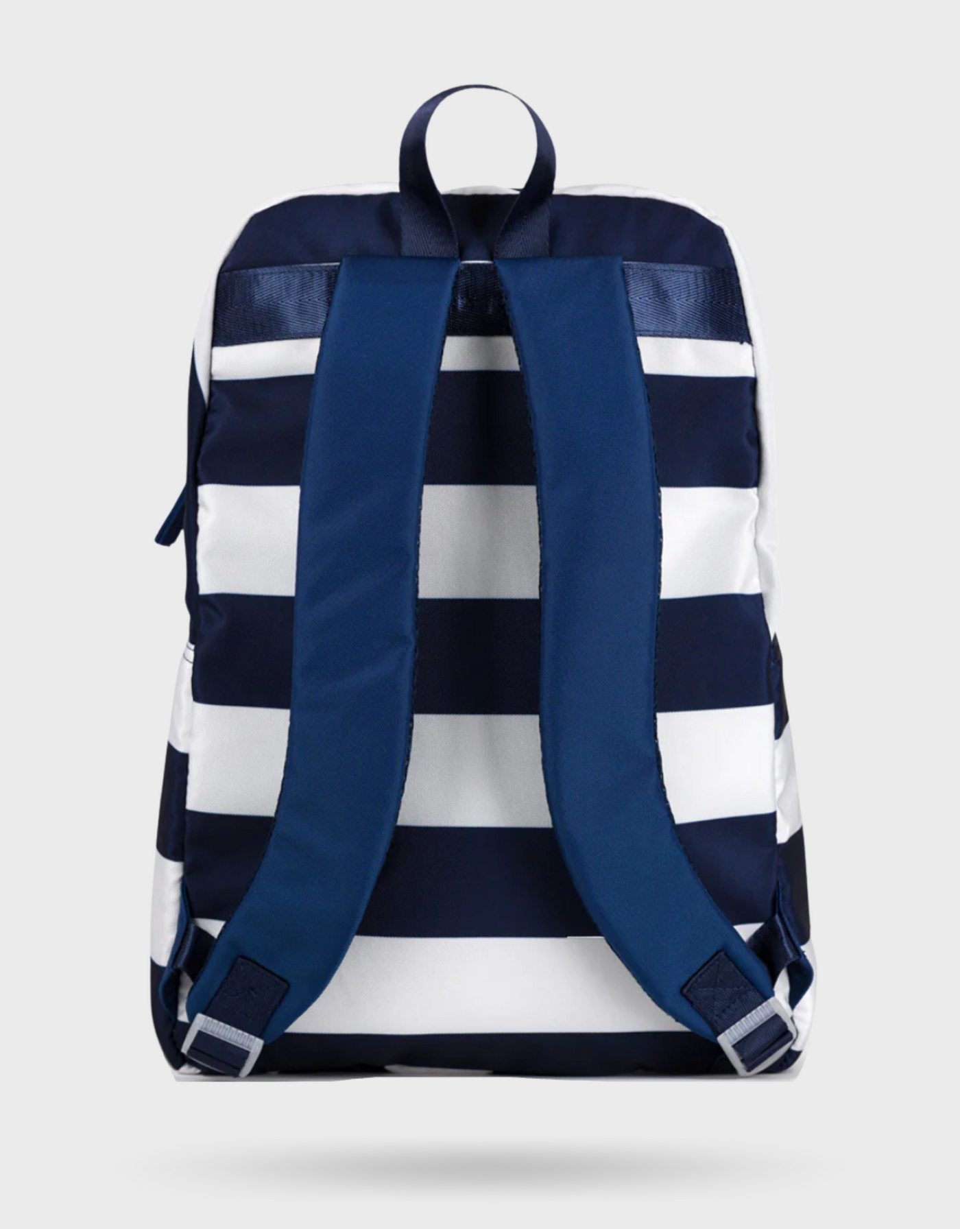 Navy striped backpack cheap