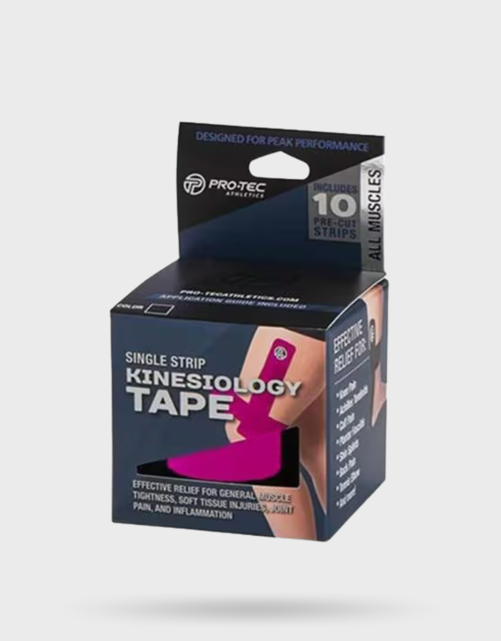 NEW! Pro-Tec Single Strip Pre-Cut Kinesiology Tape
