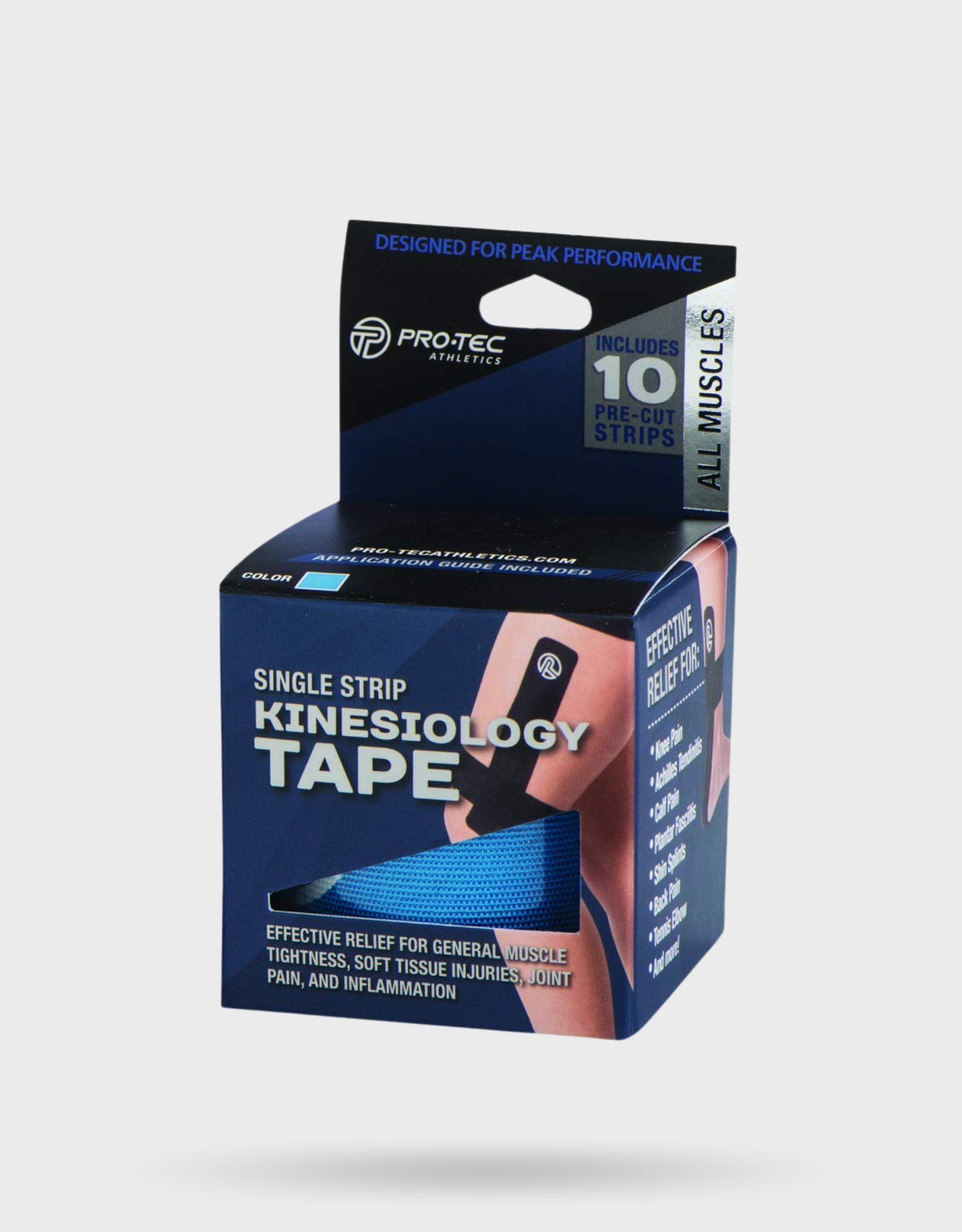 NEW! Pro-Tec Single Strip Pre-Cut Kinesiology Tape