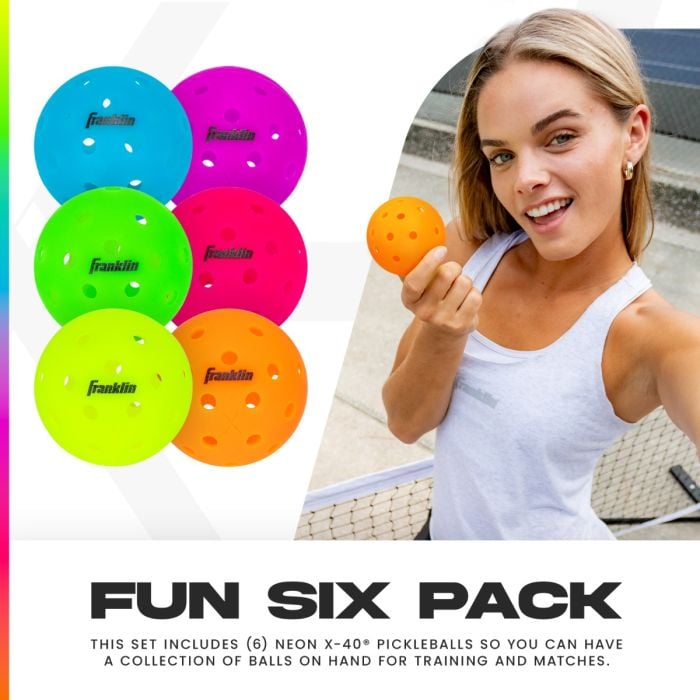 Franklin X-40 Outdoor Ball Neon 6 Pack