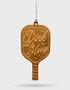 Wooden Pickleball Ornament