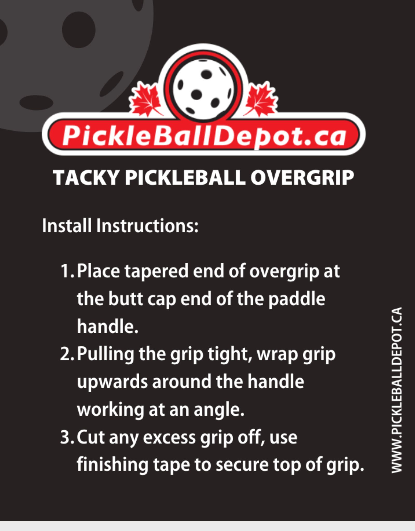 Pickleball Depot Tacky Overgrip 4 Pack