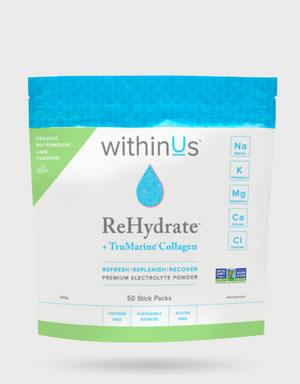 withinUs ReHydrate + TruMarine® Collagen Stick Packs