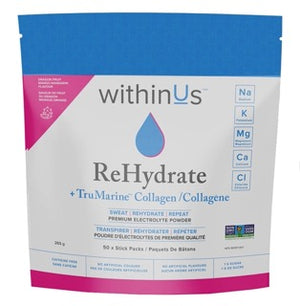 withinUs ReHydrate + TruMarine® Collagen 50 Stick Packs