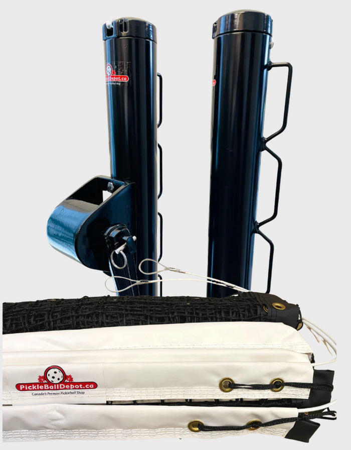 Pickleball Depot Permanent Posts + Net COMBO