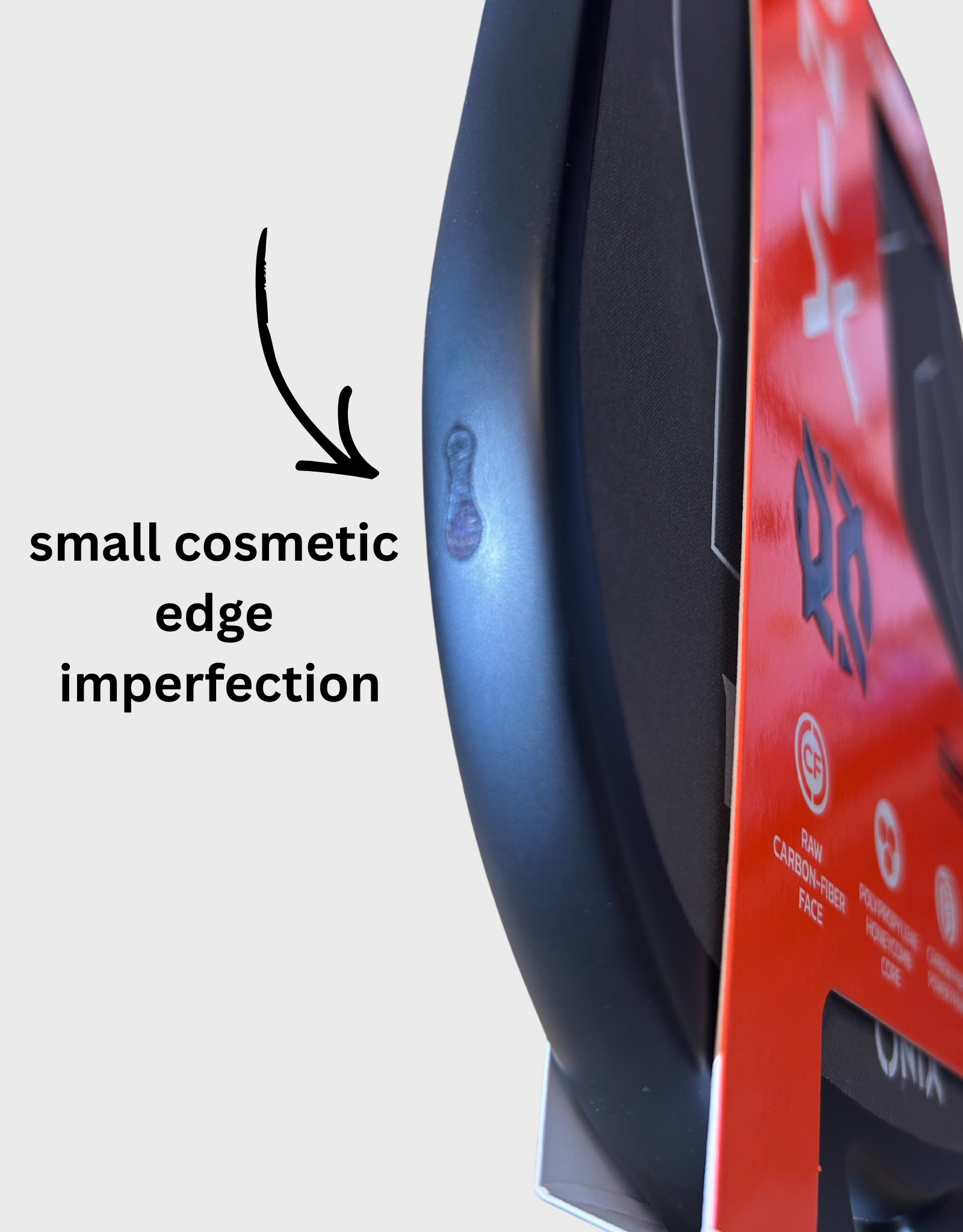 Onix Malice Open Throat Raw Carbon- Cosmetic imperfection