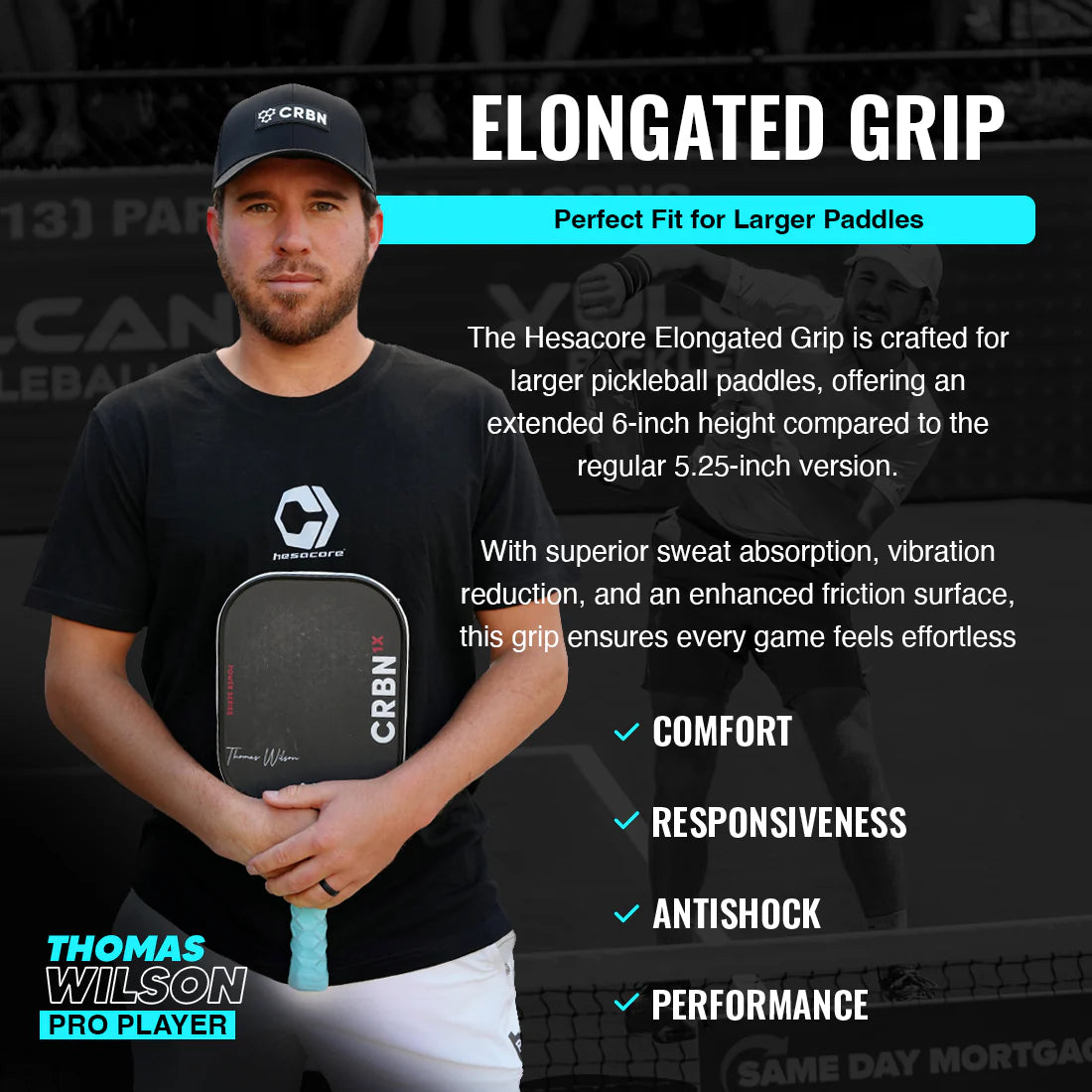 COMING SOON! Hesacore Pickleball Gel Grip - 5.25