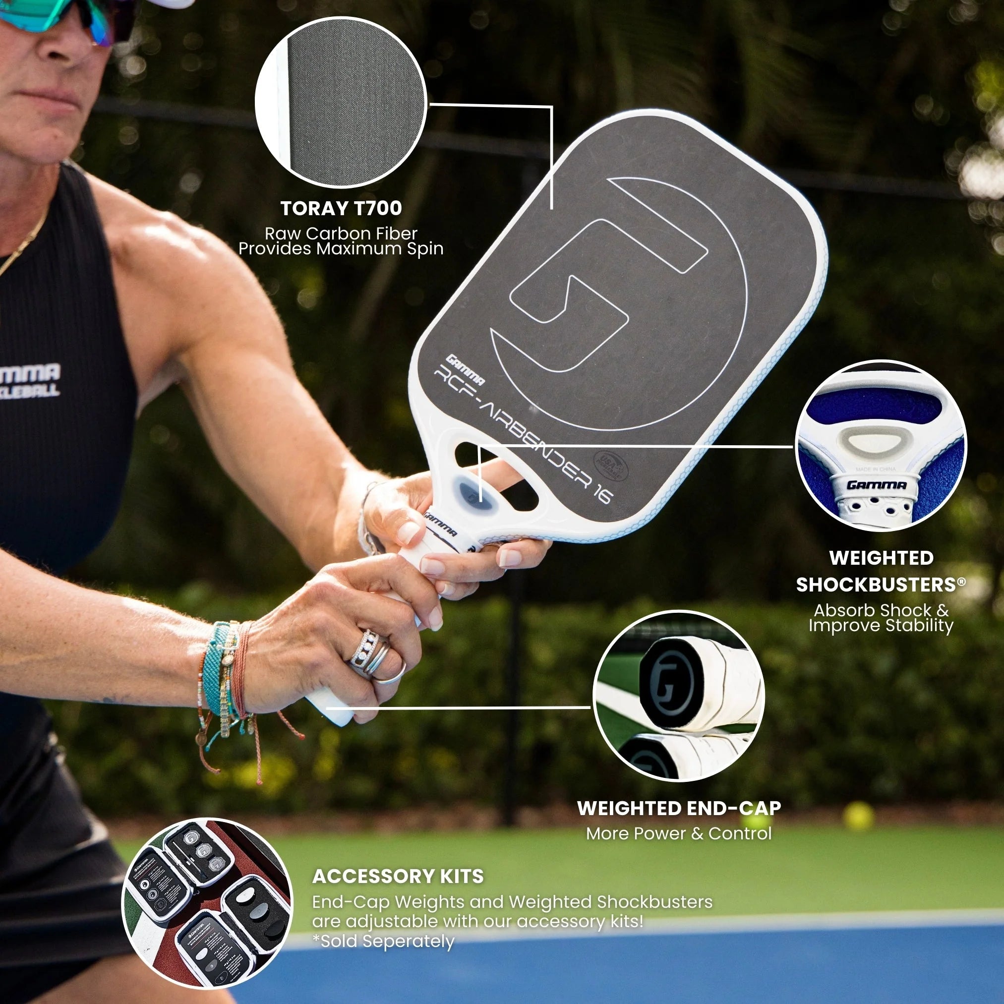 Gamma RCF Airbender- GAMMA BOGO 50% OFF – Pickleball Depot Gamma RCF Airbender- GAMMA BOGO 50% OFF – Pickleball Depot